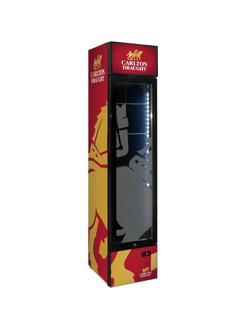 Carlton Draught Skinny Upright Bar Fridge (Design V3)