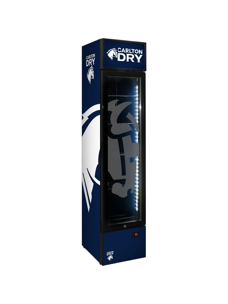 Carlton Dry Skinny Upright Bar Fridge