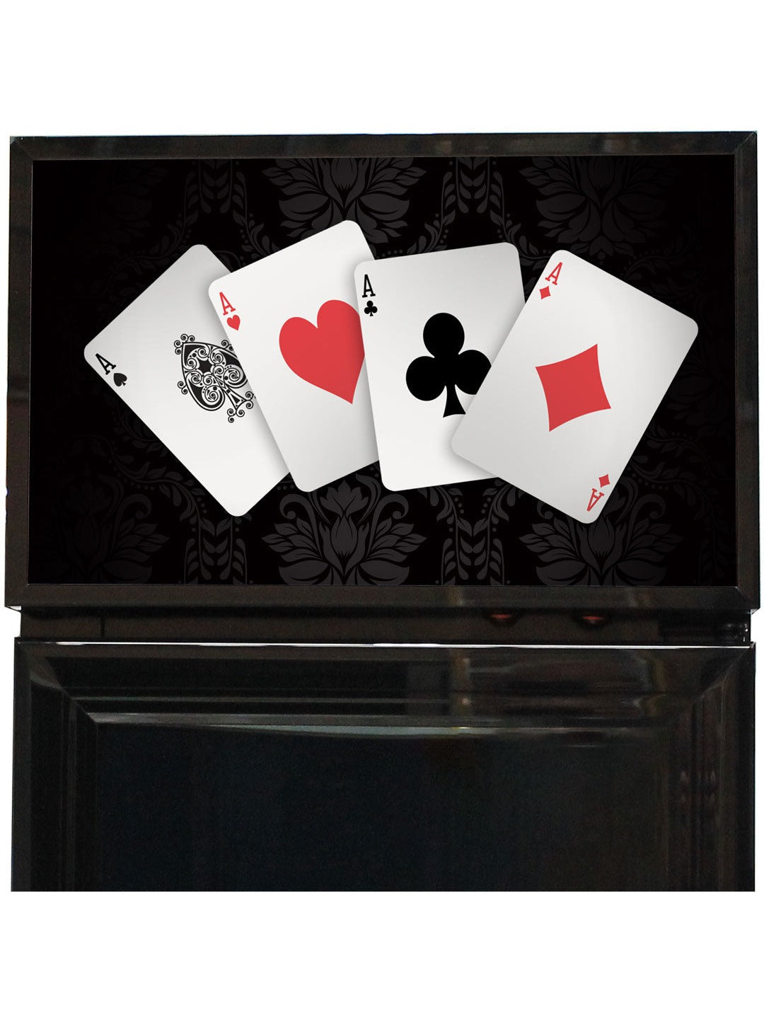 Playing Cards Skinny Upright Bar Fridge