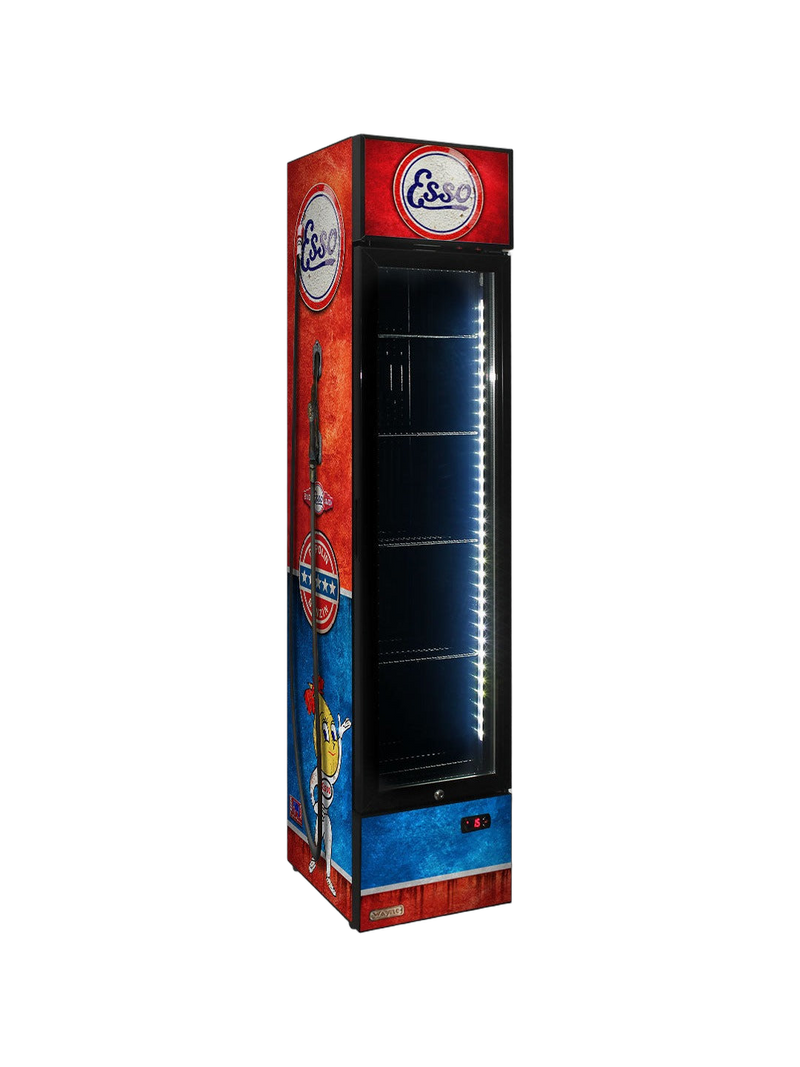 Esso Fuel Pump Skinny Upright Bar Fridge