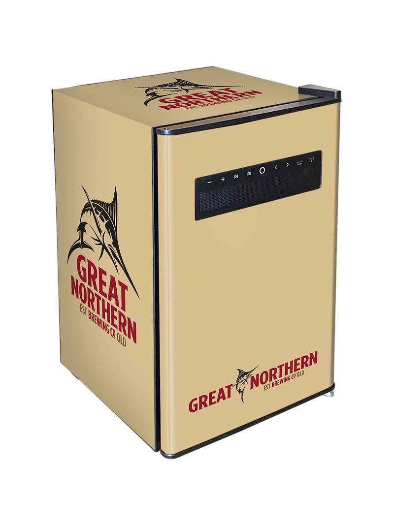 Great Northern Gold Bluetooth Speaker Disco Bar Fridge