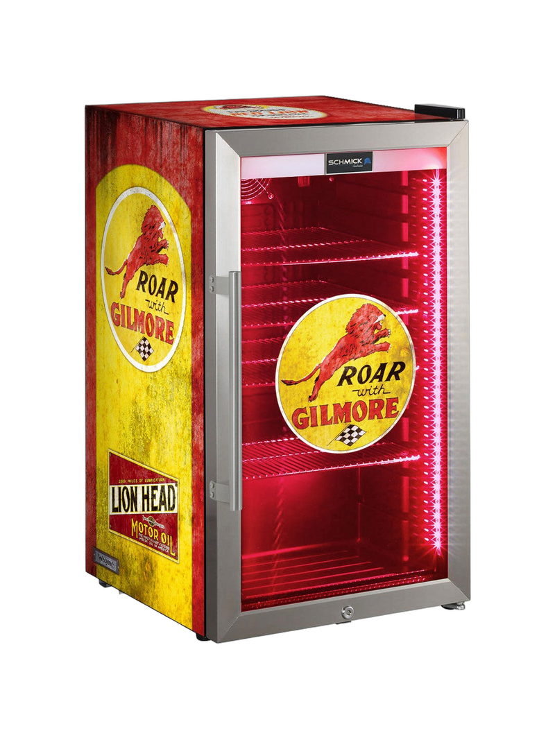 Gilmore Vintage Fuel Pump Triple Glazed Alfresco Bar Fridge