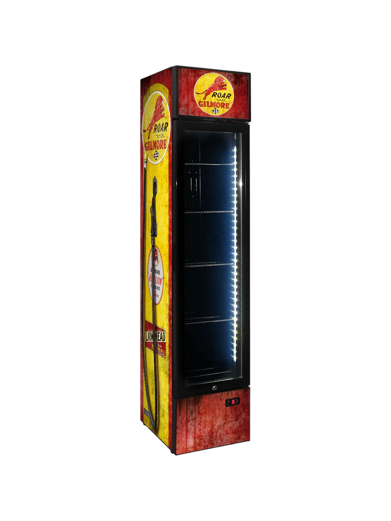 Gilmore Fuel Pump Skinny Upright Bar Fridge