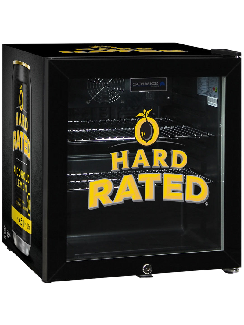 Hard Rated Glass Door Mini Bar Fridge With Lock 38 Cans