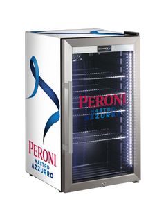 Peroni Alfresco Bar Fridge With LED Strip Lights, Lock and Low-E Glass
