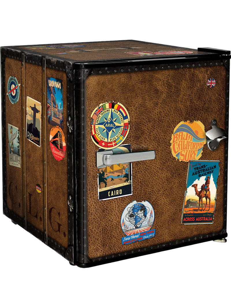 Travel Case Vintage Mini Bar Fridge