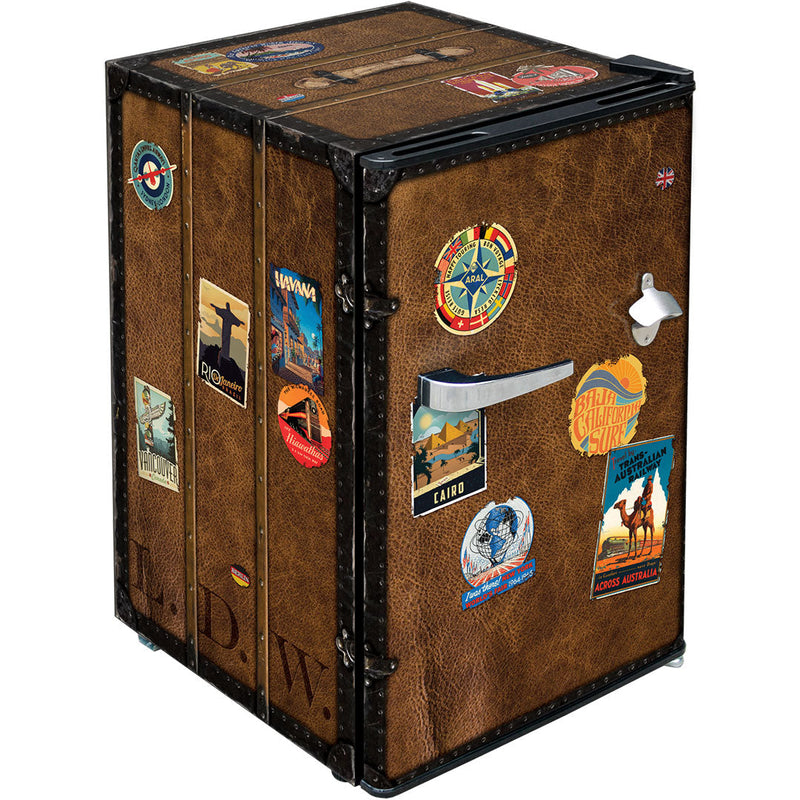 Travel Case Retro Mini Bar Fridge 70L
