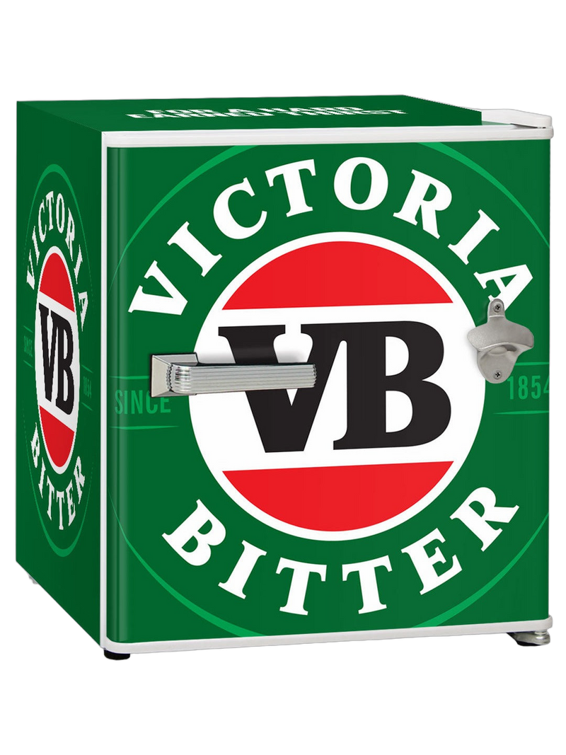 Victoria Bitter Retro Mini Bar Fridge 46 Litre With Opener