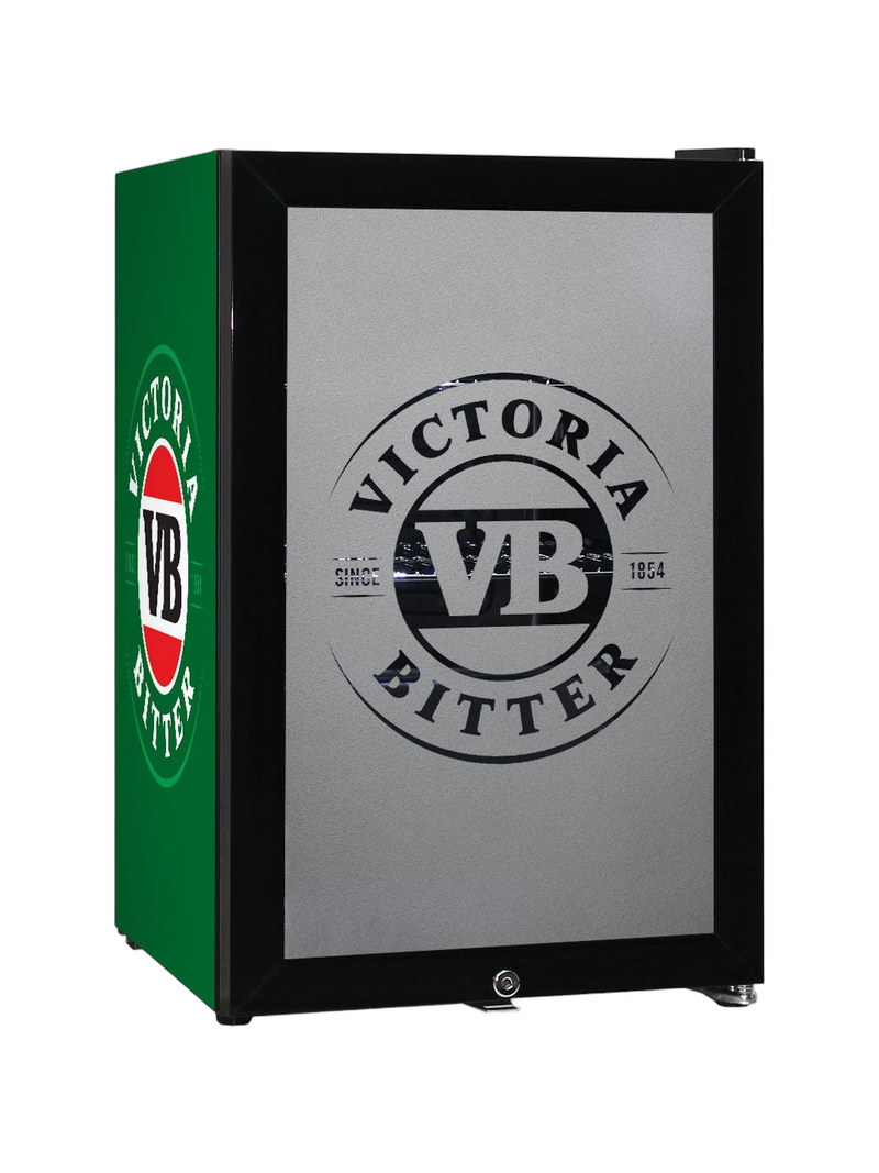 Victoria Bitter Glass Door Bar Fridge With Cool Frosted Door Logo