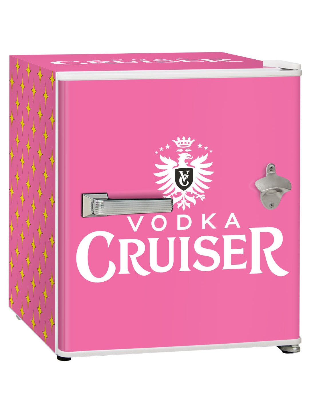 Vodka Cruiser Retro Mini Bar Fridge 46 Litre With Opener