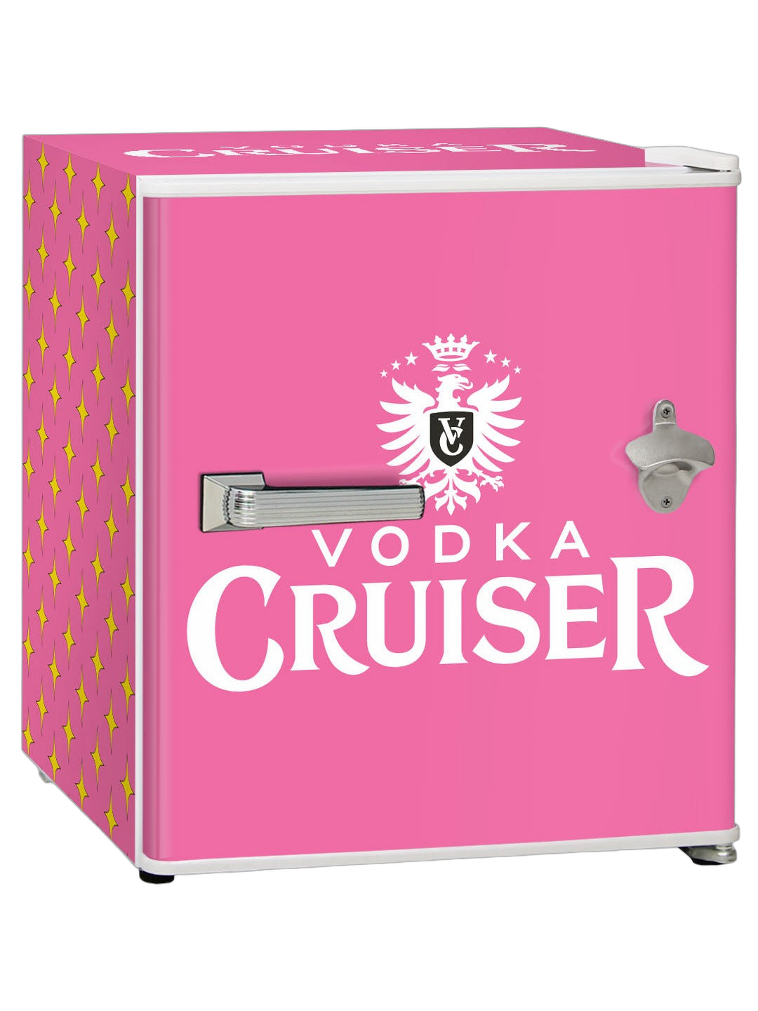 Vodka Cruiser Retro Mini Bar Fridge 46 Litre With Opener