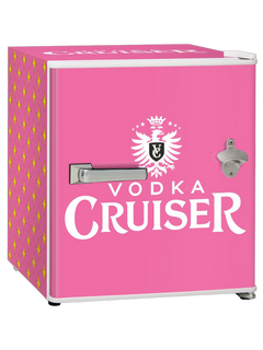 Vodka Cruiser Retro Mini Bar Fridge 46 Litre With Opener