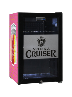 Vodka Cruiser Mini Bar Fridge 70 Litre Double Glazed