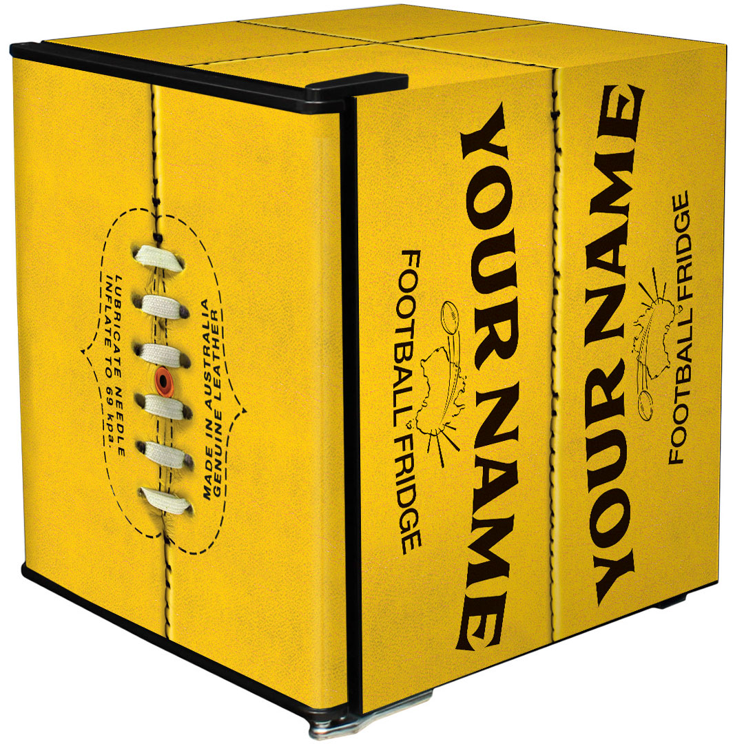 Yellow Footy Mini Bar Fridge