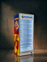 Fairpark Football Club — custom wrapped 737L fridge