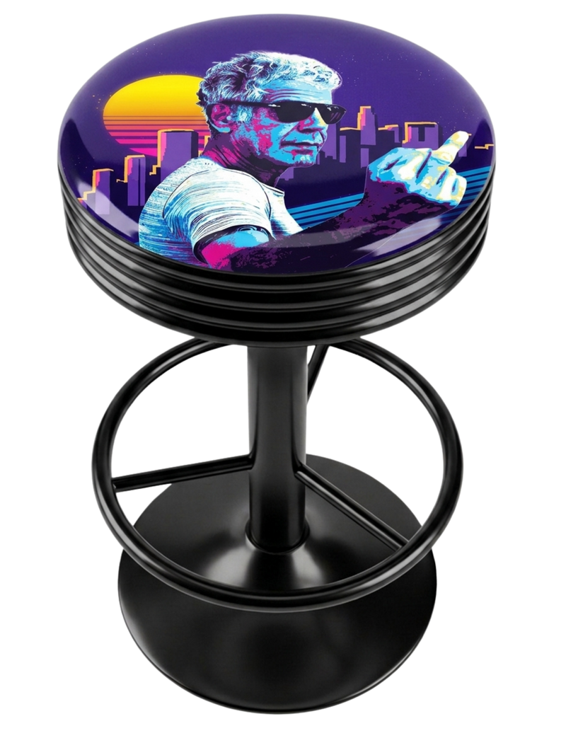 Anthony Bourdain F*ck You Finger Bar Stool Black