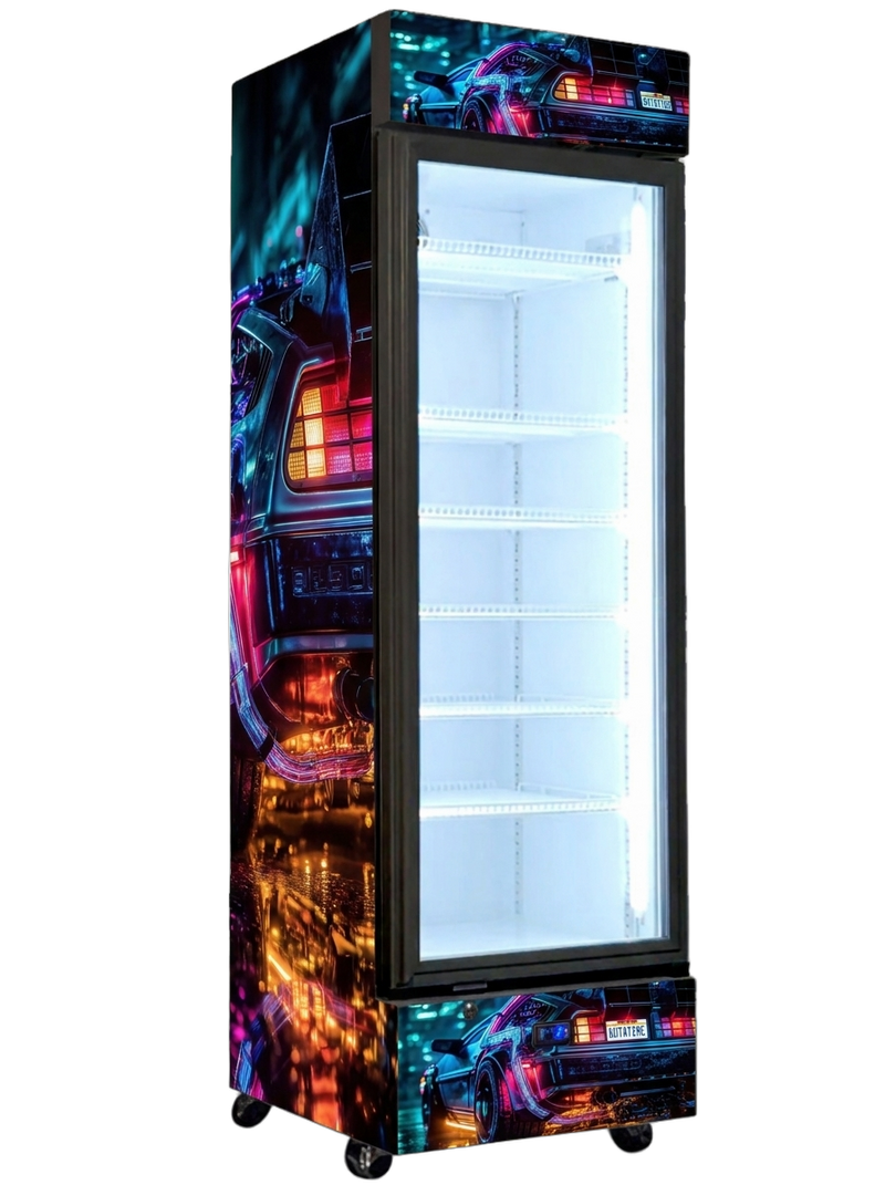 Cyberpunk Meets Delorean Bar Fridge 370L
