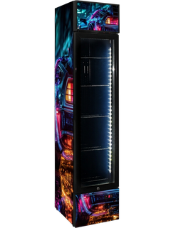 Cyberpunk Meets Delorean Bar Fridge 160L