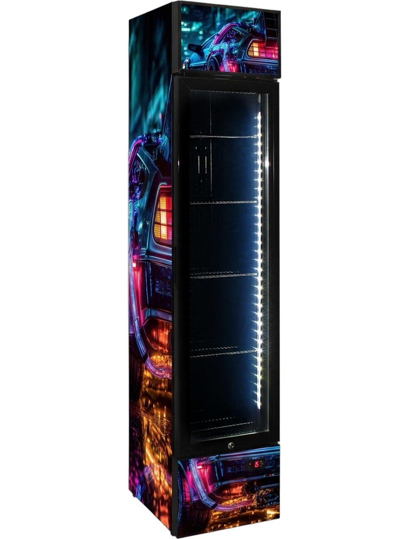 Cyberpunk Meets Delorean Bar Fridge 160L