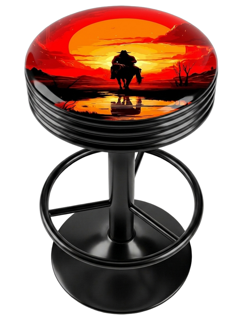 Sunset Rider Bar Stool Black