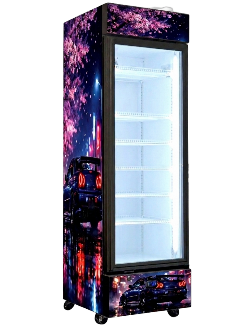 Neon Wet Skyline Bar Fridge 370L