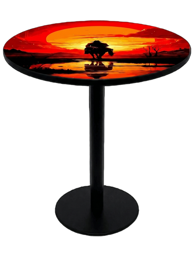 Sunset Rider Bar Table Black
