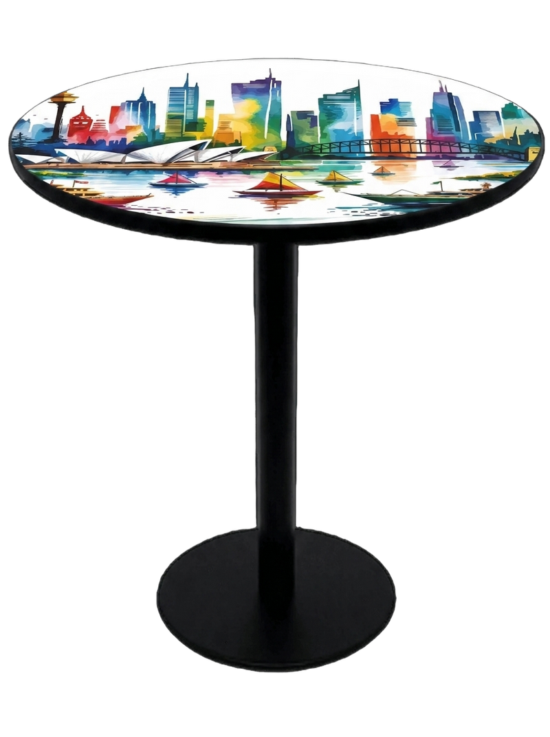 Sydney Australia Bar Table Black