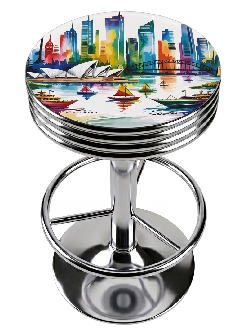 Sydney Australia Bar Stool Chrome