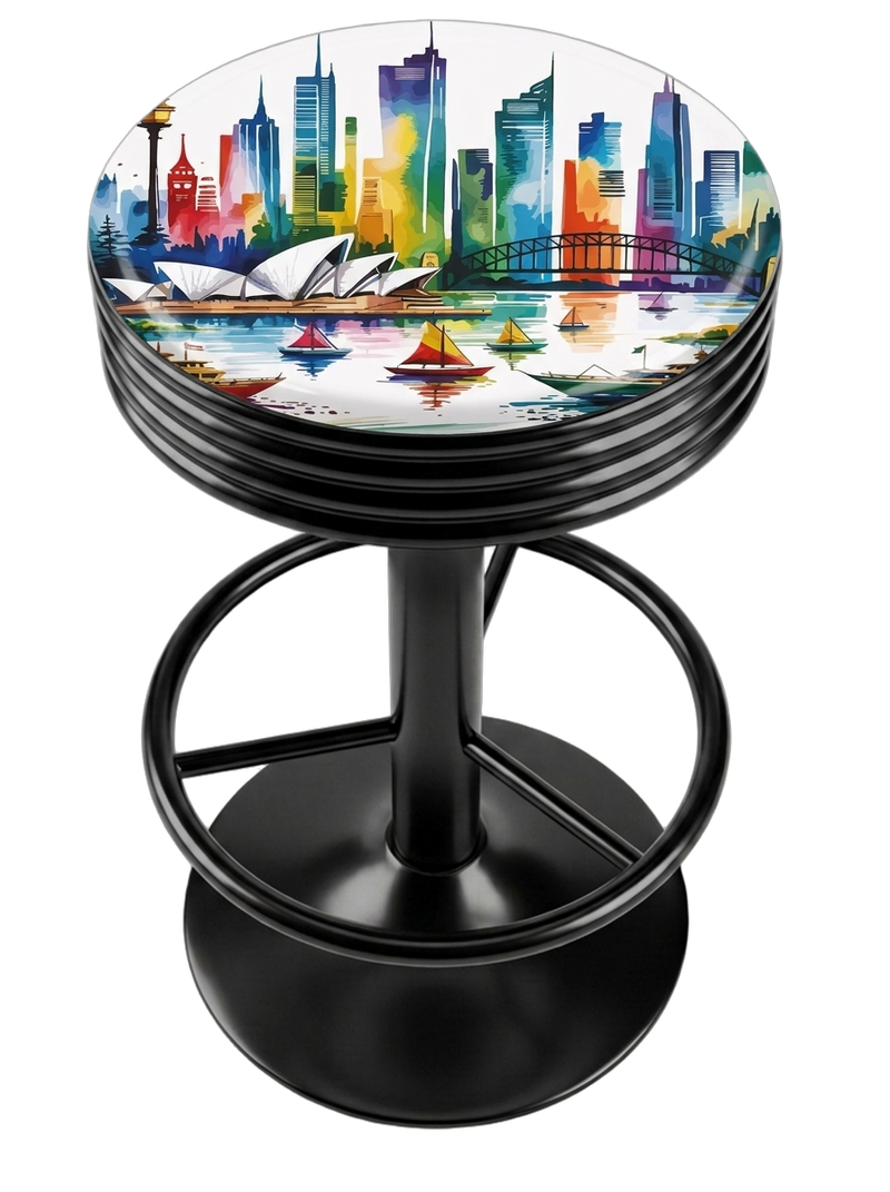 Sydney Australia Bar Stool Black