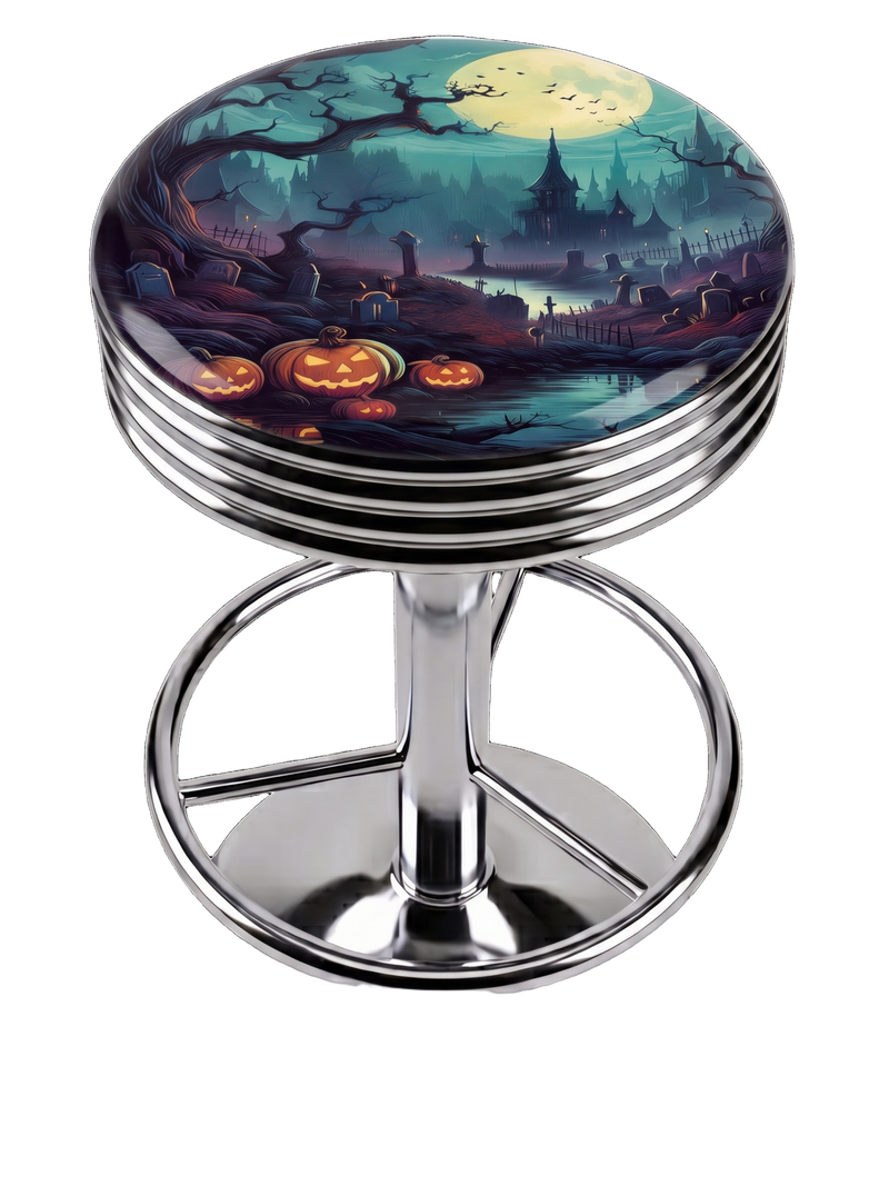 Halloween Bar Stool Chrome