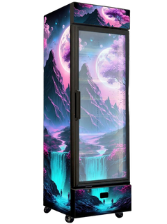 Japan Cherry Blossom Bar Fridge 370L