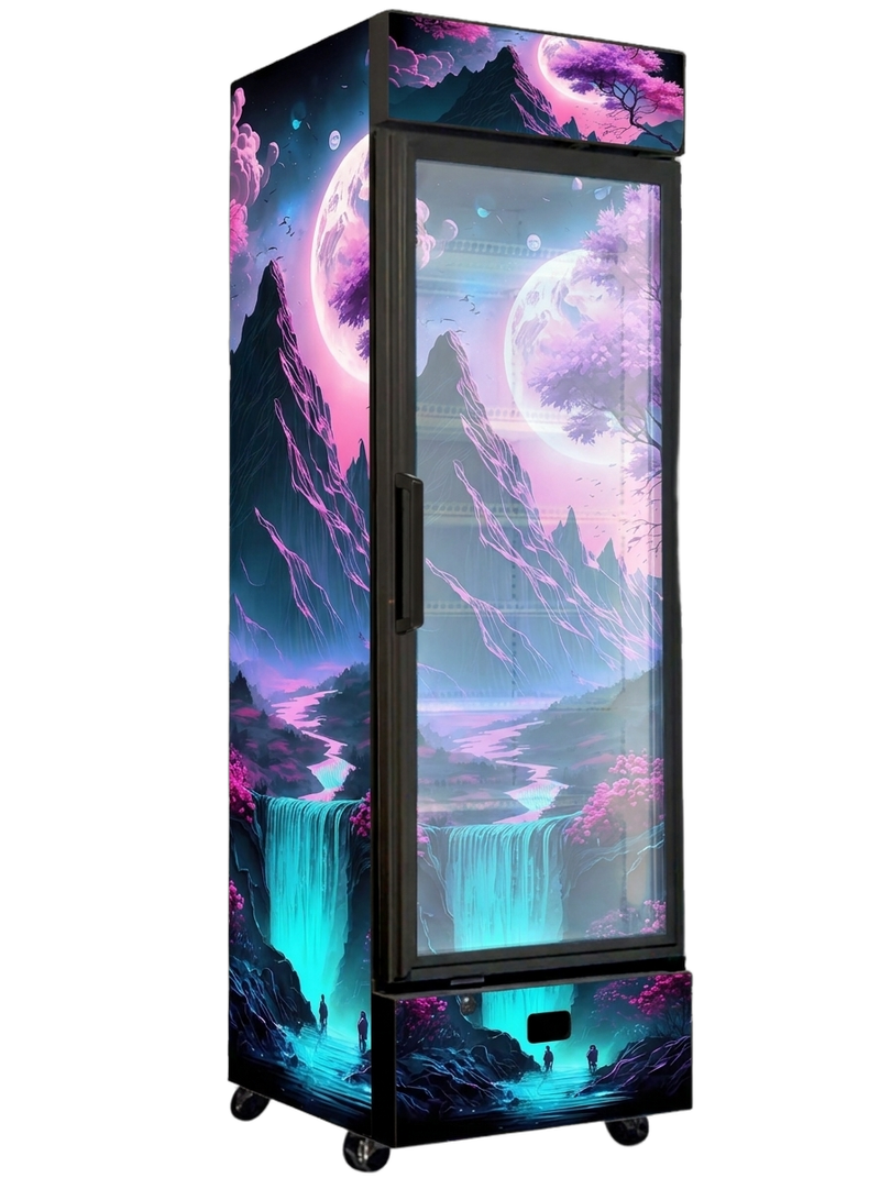 Japan Cherry Blossom Bar Fridge 370L