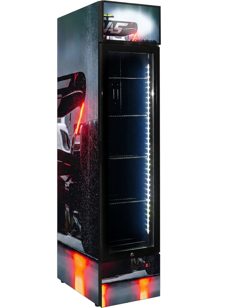 Racing Car In The Wet F1 Bar Fridge 160L