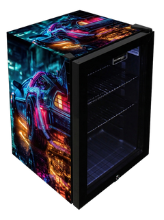 Cyberpunk Meets Delorean Bar Fridge 70L