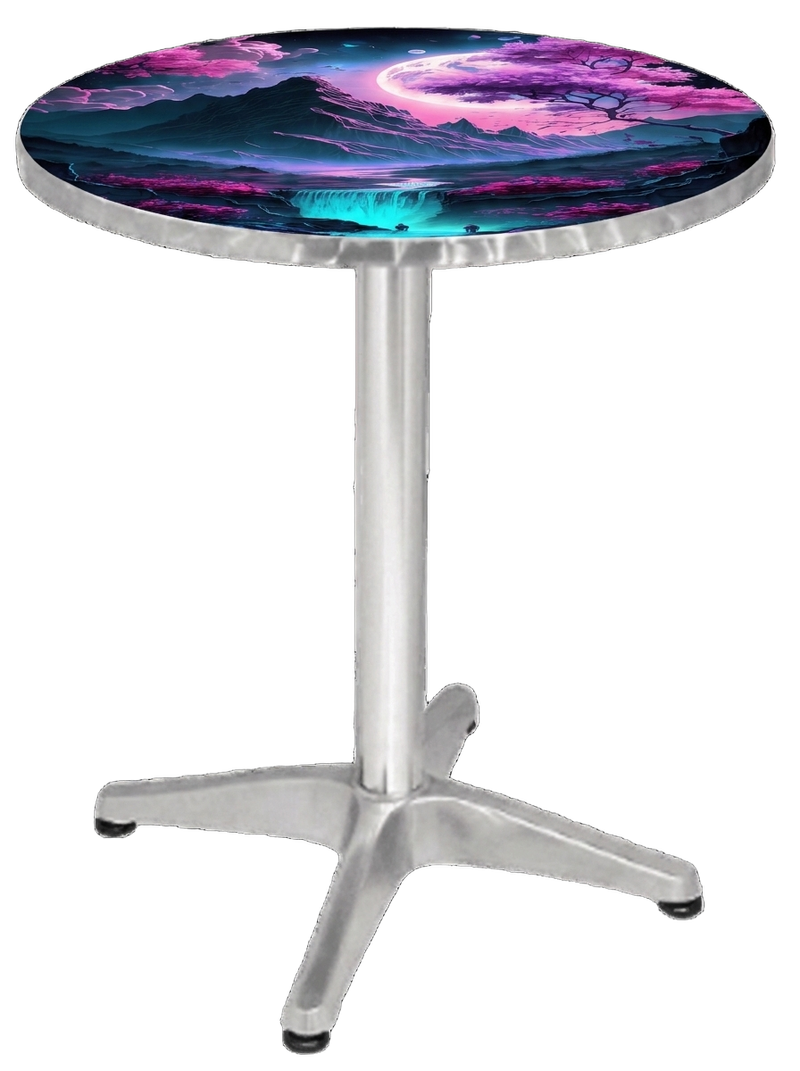 Japan Cherry Blossom Bar Table Stainless Steel