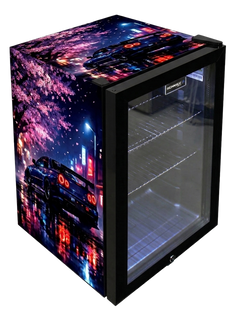 Neon Wet Skyline Bar Fridge 70L
