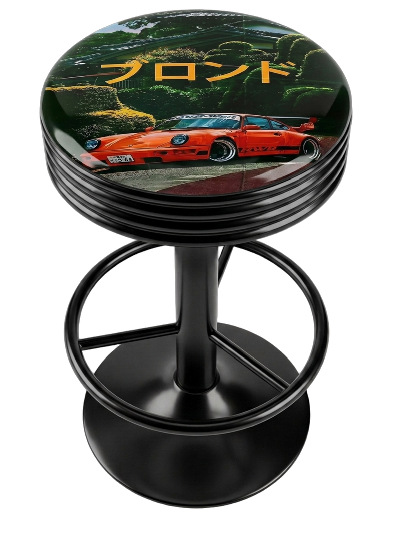 Blonde 911 Bar Stool Black